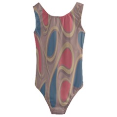 Background-abstract-non-seamless Kids  Cut-out Back One Piece Swimsuit by Cowasu