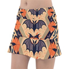 Bat Pattern Classic Tennis Skirt by Valentinaart