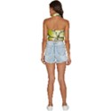 Life is beautiful and green Backless Halter Cami Shirt View4