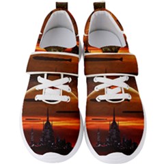 Science-fiction-digital-illustration Men s Velcro Strap Shoes by Cowasu