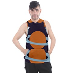 Planet-orbit-universe-star-galaxy Men s Sleeveless Hoodie by Cowasu