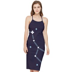 Celebrities-categories-universe-sky Bodycon Cross Back Summer Dress by Cowasu