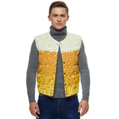 Bubble-beer Men s Button Up Puffer Vest	 by Sarkoni