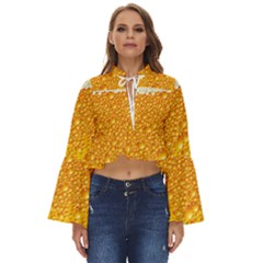 Bubble-beer Boho Long Bell Sleeve Top by Sarkoni