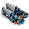 Cartoon Parody  Art Starry Night Van Gogh Women s Lightweight Slip Ons View3