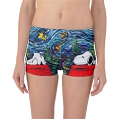 Dog Cartoon Vincent Van Gogh s Starry Night Parody Boyleg Bikini Bottoms by Sarkoni