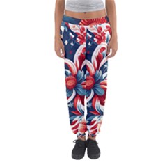 America Pattern Women s Jogger Sweatpants by Valentinaart