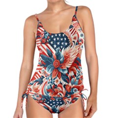 America Pattern Tankini Set by Valentinaart