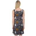 Halloween Pattern Bat Sleeveless Satin Nightdress View2