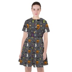 Halloween Pattern Bat Sailor Dress by Bangk1t