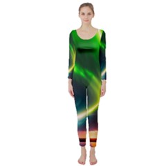 Lake Storm Neon Nature Long Sleeve Catsuit by Bangk1t