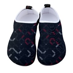 Abstract Dark Pattern Minimal Women s Sock-style Water Shoes by Bedest