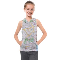 London City Map Kids  Sleeveless Hoodie by Bedest