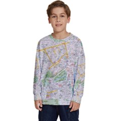 London City Map Kids  Crewneck Sweatshirt by Bedest