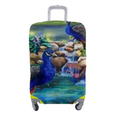 Peacocks  Fantasy Garden Luggage Cover (small) by Bedest