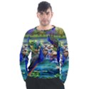 Peacocks  Fantasy Garden Men s Long Sleeve Raglan T-Shirt View1