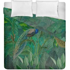 Peacock Paradise Jungle Duvet Cover Double Side (king Size) by Bedest