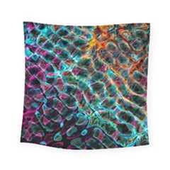 Fractal Abstract Waves Background Wallpaper Square Tapestry (small) by Ravend