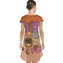 Pusheen Cute Fall The Cat Cap Sleeve Nightdress View2