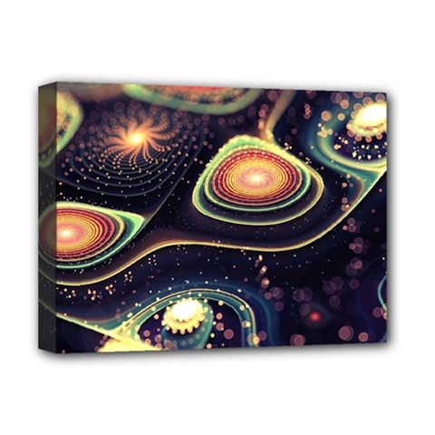 Psychedelic Trippy Abstract 3d Digital Art Deluxe Canvas 16  X 12  (stretched)  by Bedest