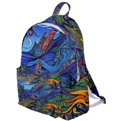 Multicolored Abstract Painting Artwork Psychedelic Colorful The Plain Backpack by Bedest