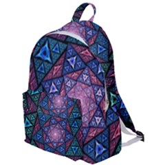 Purple Psychedelic Art Pattern Mosaic Design Fractal Art The Plain Backpack by Bedest