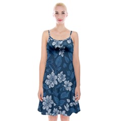 Pattern Flower Nature Spaghetti Strap Velvet Dress by Bedest