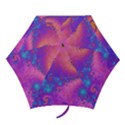 Fractal Art Artwork Magical Purple Mini Folding Umbrellas View1