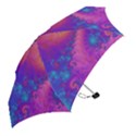 Fractal Art Artwork Magical Purple Mini Folding Umbrellas View2