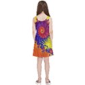 Fractal Spiral Bright Colors Kids  Lightweight Sleeveless Dress View2