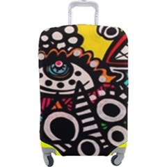 Multicolored Abstract Painting Colorful Luggage Cover (large) by Grandong