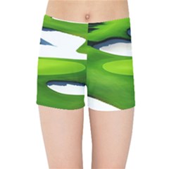 Golf Course Par Green Kids  Sports Shorts by Sarkoni