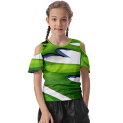 Golf Course Par Green Kids  Butterfly Cutout T-shirt by Sarkoni