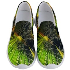 Machine Technology Circuit Electronic Computer Technics Detail Psychedelic Abstract Pattern Men s Lightweight Slip Ons by Sarkoni