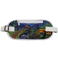 Psychedelic Landscape Rounded Waist Pouch by Sarkoni