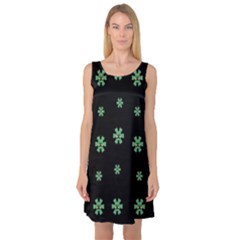 I Love Guitars In Pop Arts Blooming Style Sleeveless Satin Nightdress by pepitasart