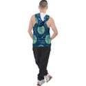 Seamless Pattern Cartoon Earth Planet Men s Sleeveless Hoodie View2