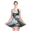 Canvas Oil Painting Two Peacock Reversible Skater Dress View1