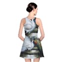 Canvas Oil Painting Two Peacock Reversible Skater Dress View2