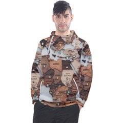 3d Vintage World Map Men s Pullover Hoodie by Grandong