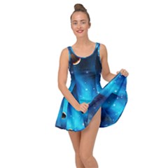 3d Universe Space Star Planet Inside Out Casual Dress by Grandong