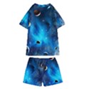 3d Universe Space Star Planet Kids  Swim T-Shirt and Shorts Set View2