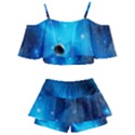 3d Universe Space Star Planet Kids  Off Shoulder Skirt Bikini View2