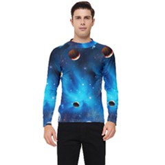 3d Universe Space Star Planet Men s Long Sleeve Rash Guard by Grandong