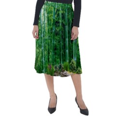 Bamboo Forest Squid Family Classic Velour Midi Skirt  by Grandong