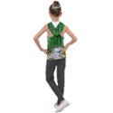 Bamboo Forest Squid Family Kids  Sleeveless Hoodie View2