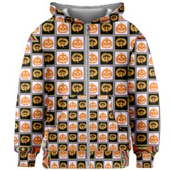 Chess Halloween Pattern Kids  Zipper Hoodie Without Drawstring by Ndabl3x