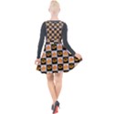 Chess Halloween Pattern Plunge Pinafore Velour Dress View2