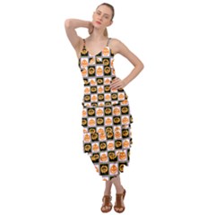 Chess Halloween Pattern Layered Bottom Dress by Ndabl3x