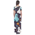 Ghost Pumpkin Scary Short Sleeve Maxi Dress View2